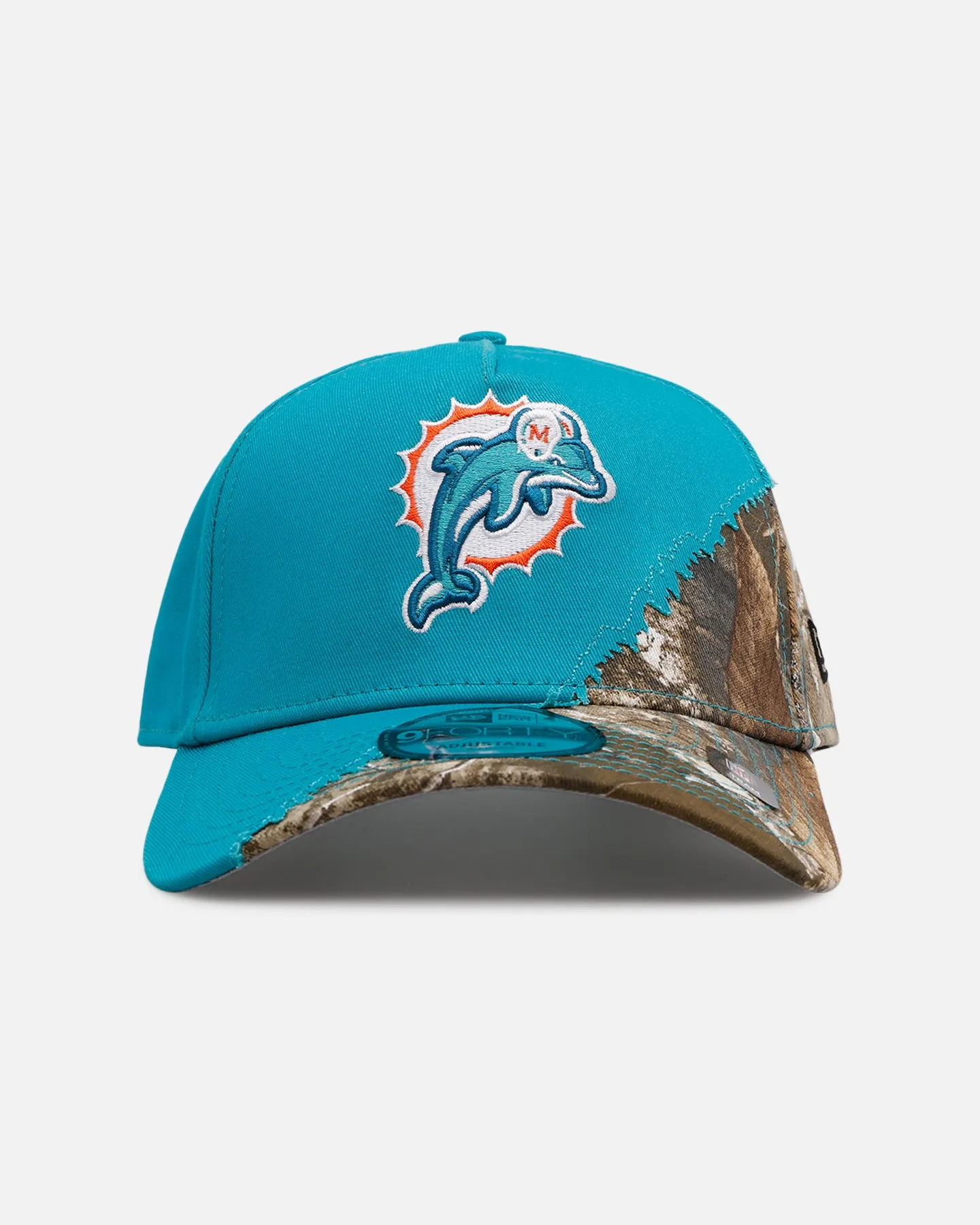 New Era Miami Dolphins 'Camo Tear Away' 9FORTY A-Frame Snapback Camo/Official Team Color sold by Culture Kings