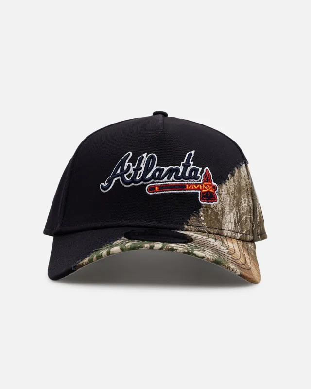 New Era Atlanta Braves 'Camo Tear Away' 9FORTY A-Frame Snapback Camo/Official Team Color sold by Culture Kings