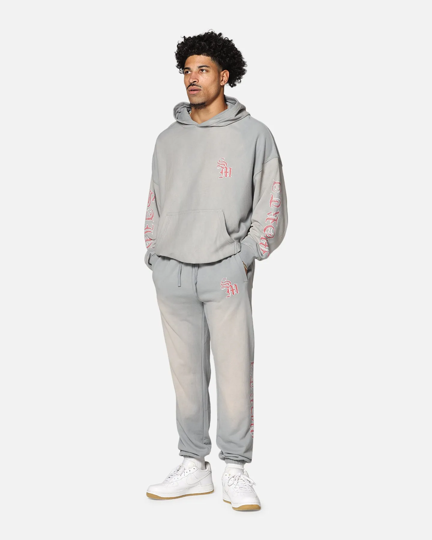 Saint Morta Hardcore Boxy Hoodie Sunfade Grey sold by Culture Kings product image thumbnail 4