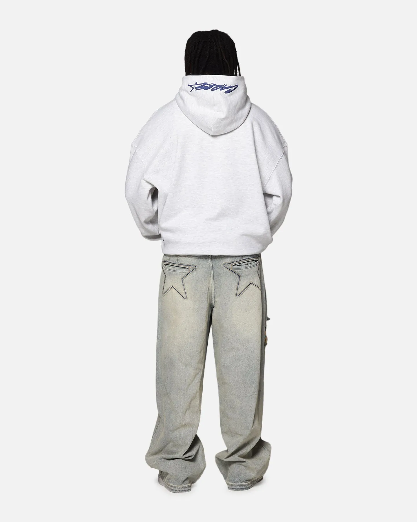 Carre Graffiti Logo Hoodie Grey Marle sold by Culture Kings product image thumbnail 4