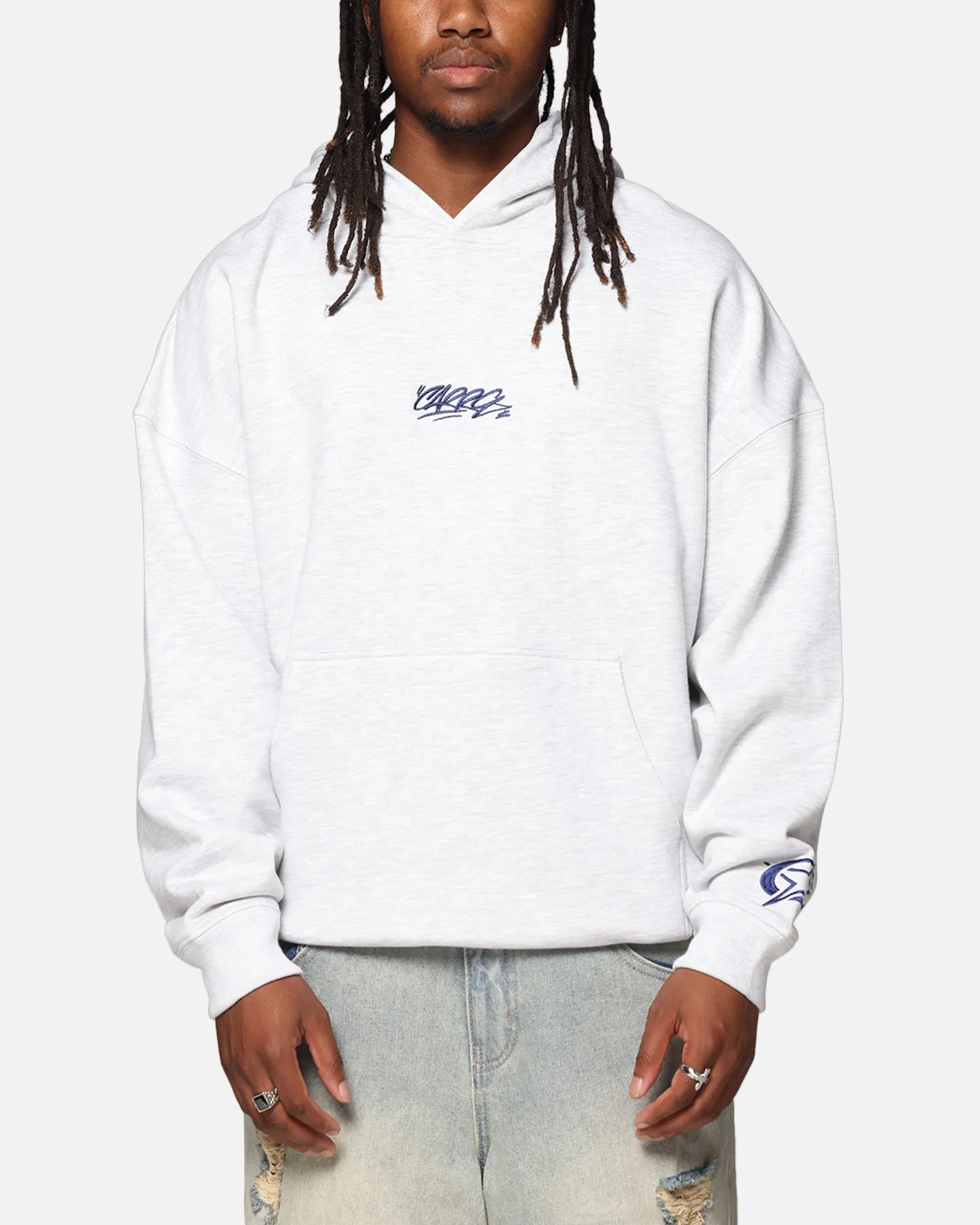 Carre Graffiti Logo Hoodie Grey Marle sold by Culture Kings
