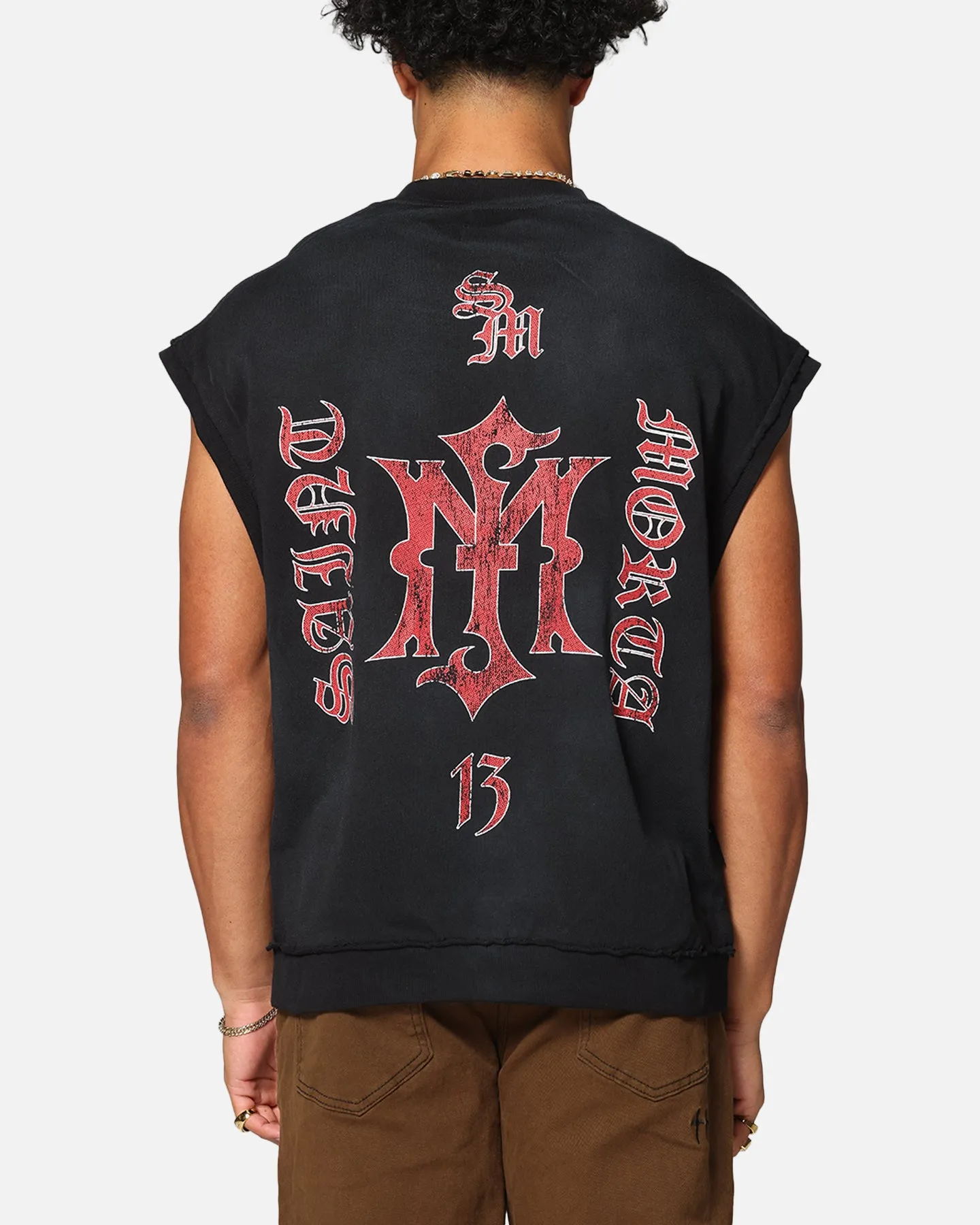 Saint Morta Hardcore Cut Off T-Shirt Sunfade Grey sold by Culture Kings