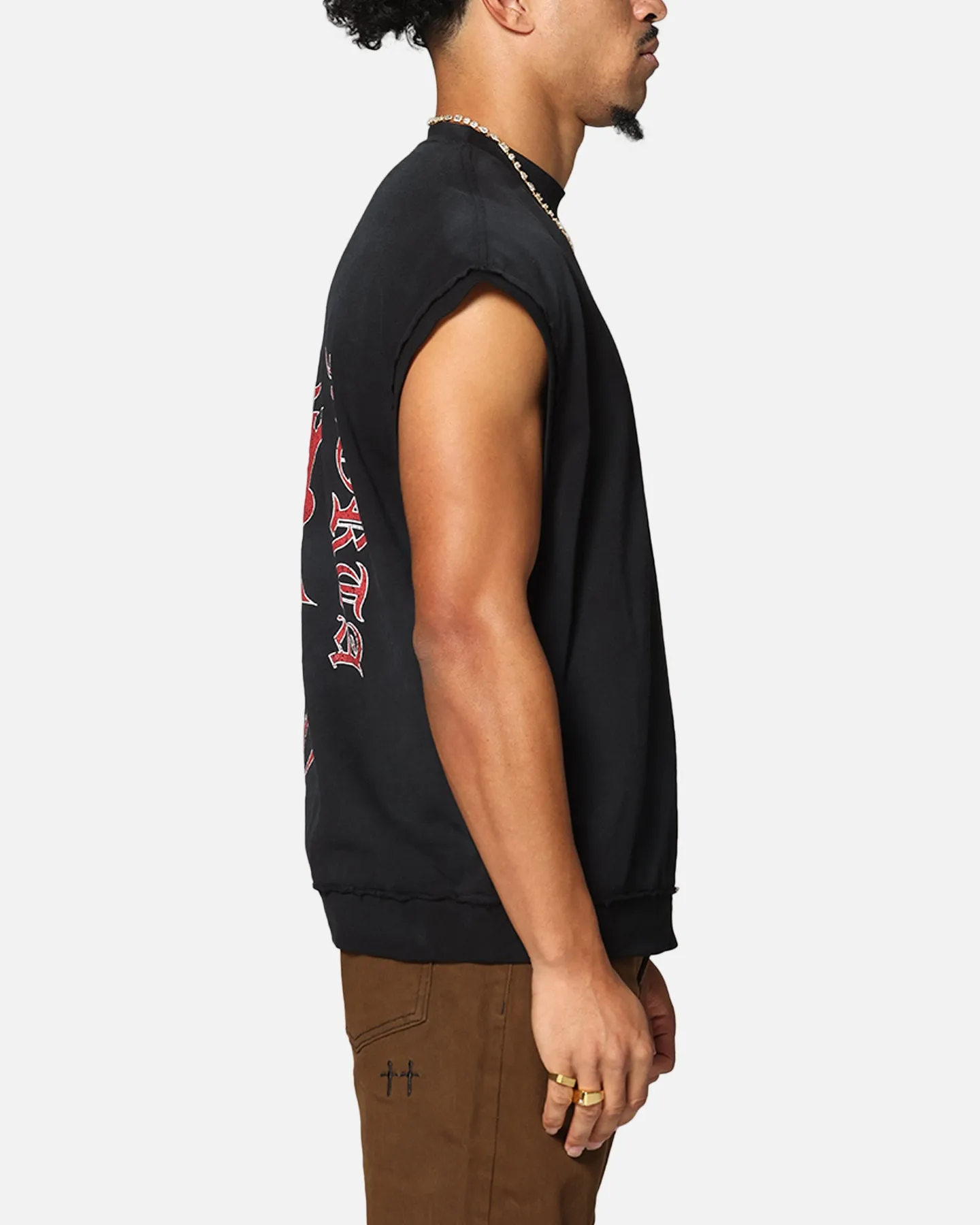 Saint Morta Hardcore Cut Off T-Shirt Sunfade Grey sold by Culture Kings product image thumbnail 5