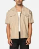 Saint Morta Gothic Pinstripe Button Up Shirt Tan sold by Culture Kings
