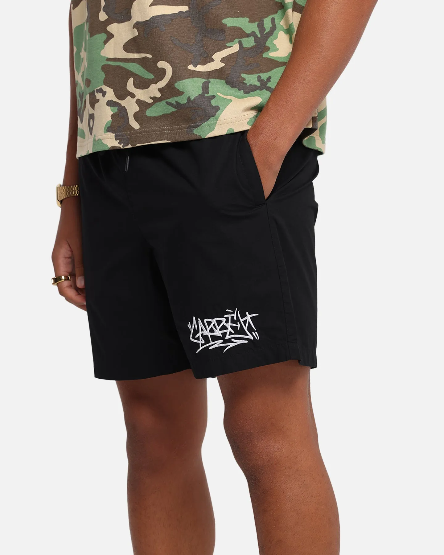 Carre Tagline Beach Shorts Black sold by Culture Kings product image thumbnail 3