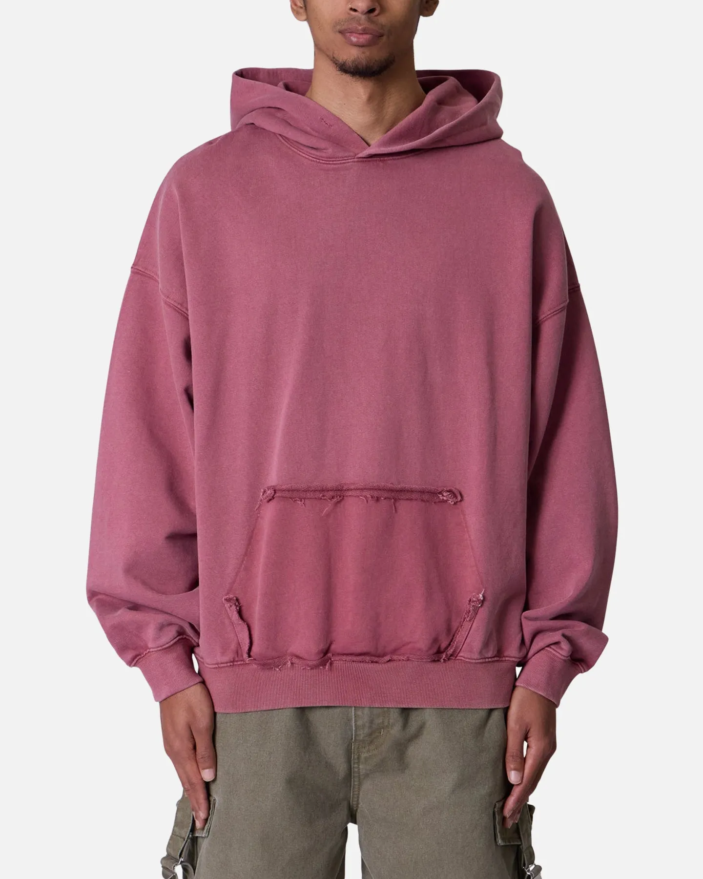 MNML Raw Stitch Hoodie Purple sold by Culture Kings