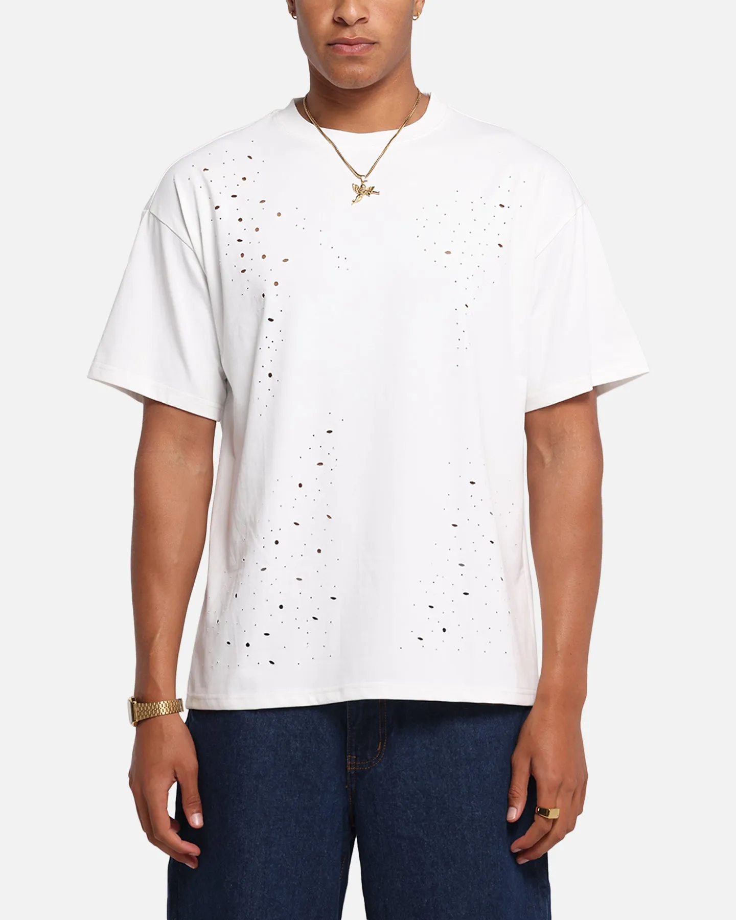 XXIII Distressed T-Shirt White sold by Culture Kings