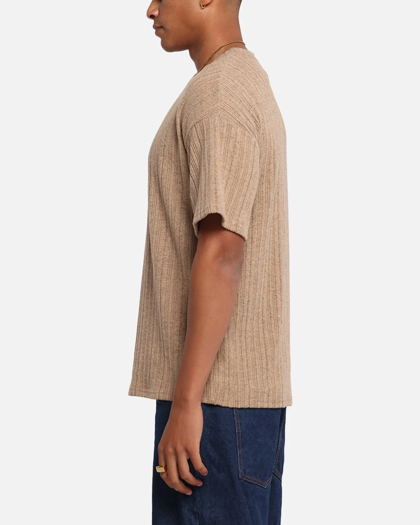 XXIII Rib Knit T-Shirt Tan Marle sold by Culture Kings product image thumbnail 5