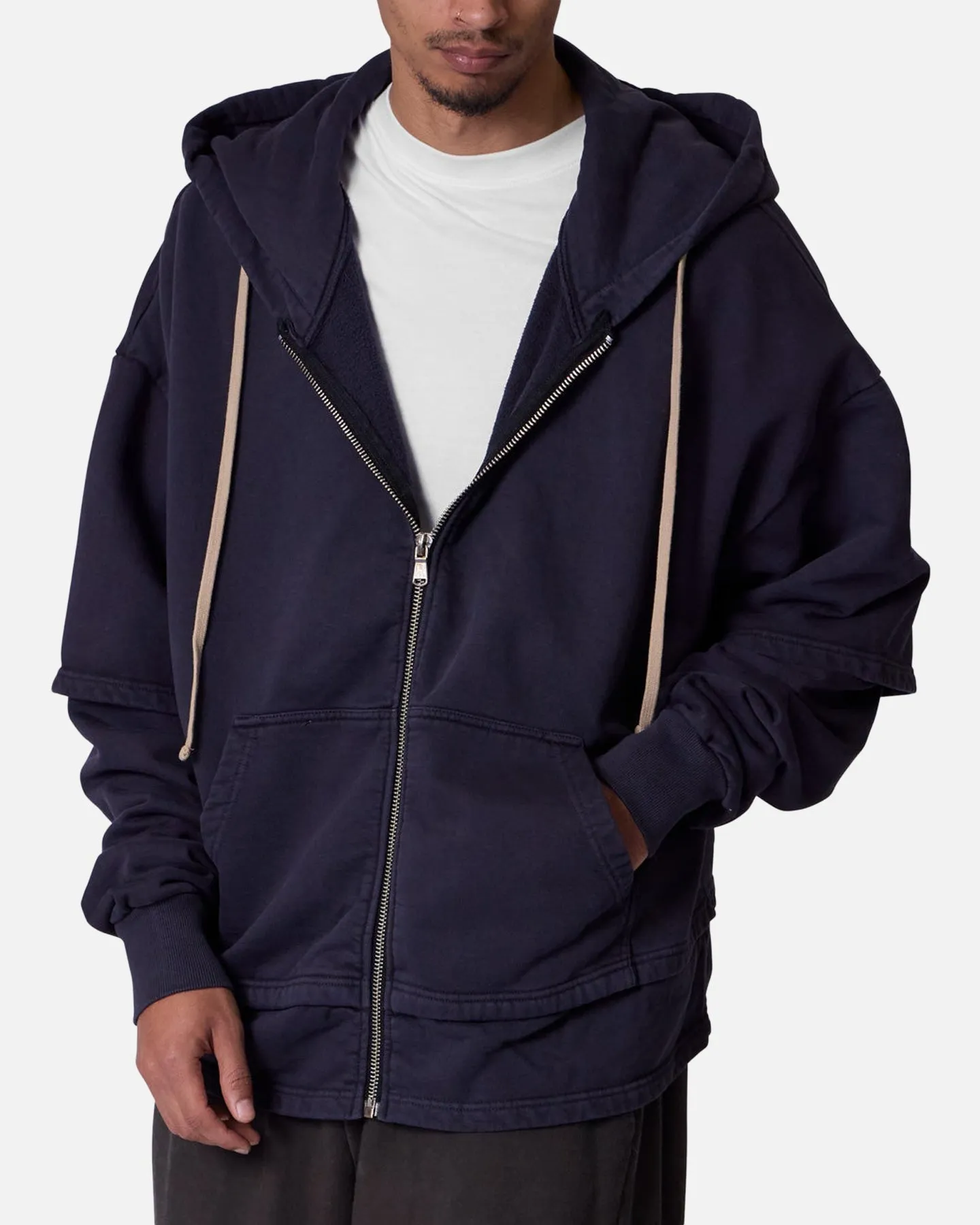 MNML Double Layer Zipper Sweater Washed Black sold by Culture Kings product image thumbnail 5