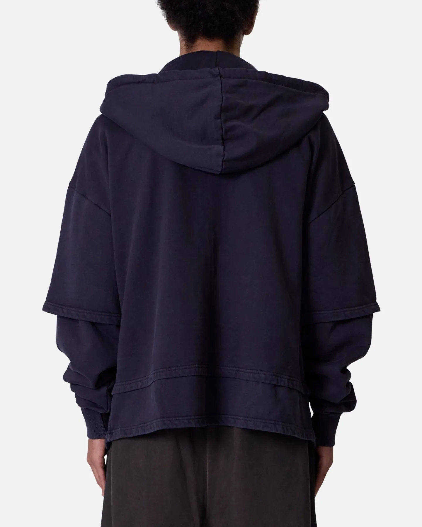 MNML Double Layer Zipper Sweater Washed Black sold by Culture Kings product image thumbnail 2