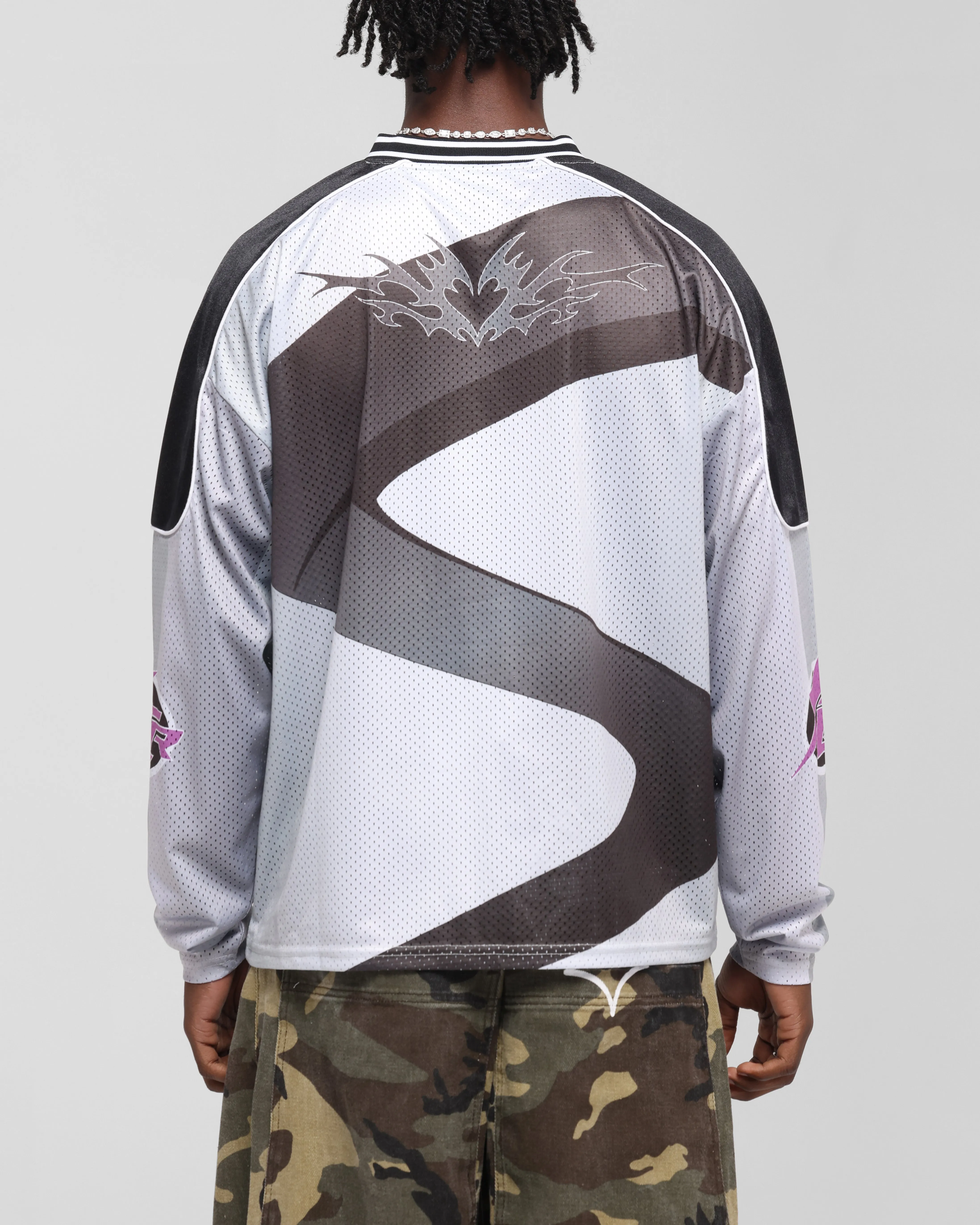 Loiter Cyber Hockey Jersey Grey/Black sold by Culture Kings product image thumbnail 2