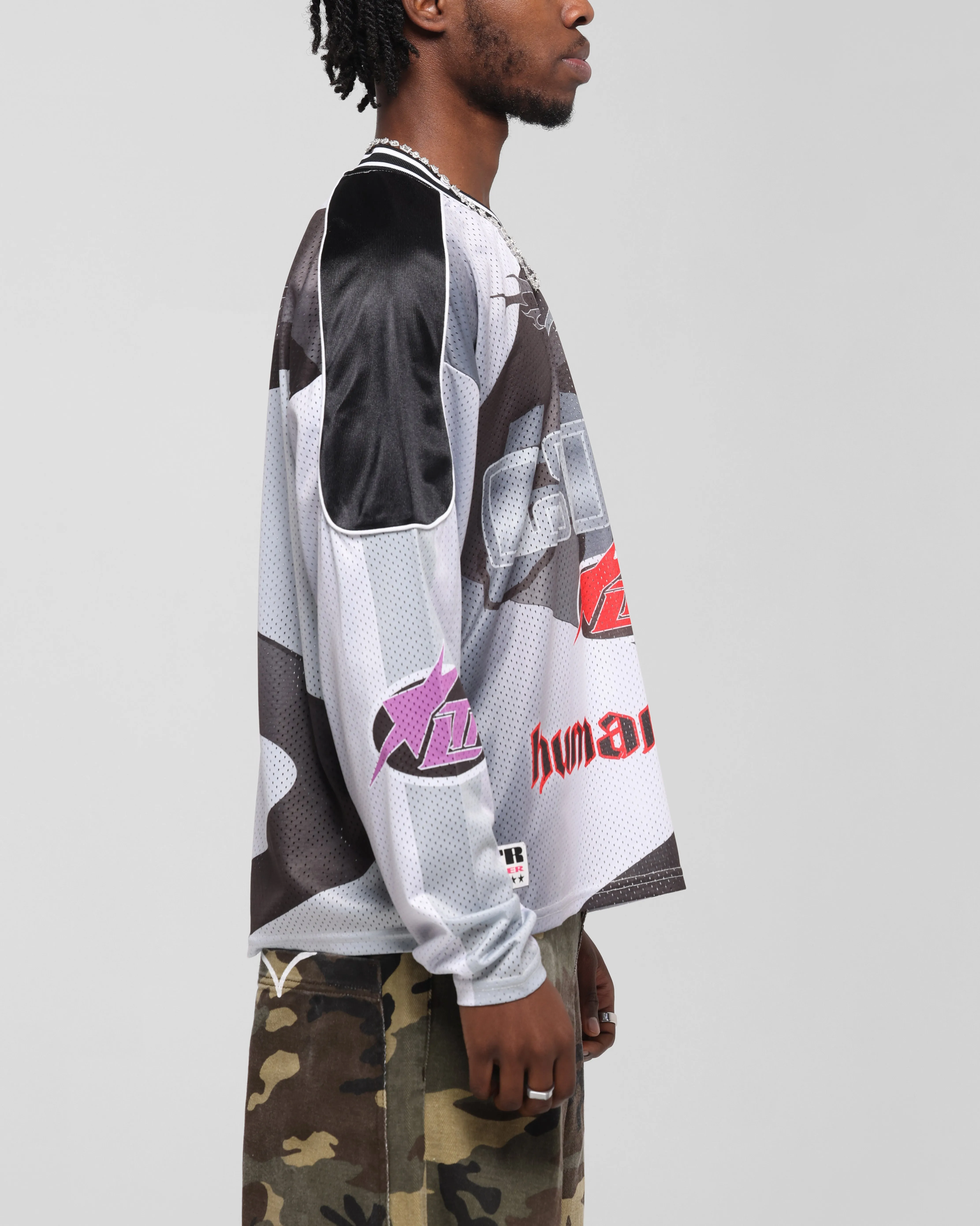 Loiter Cyber Hockey Jersey Grey/Black sold by Culture Kings product image thumbnail 3