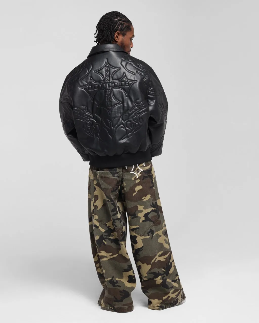 Loiter Fury Leather Jacket Washed Black sold by Culture Kings product image thumbnail 4