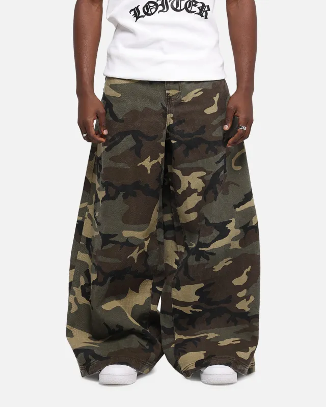 Loiter Skate Jeans Woodland Camo sold by Culture Kings