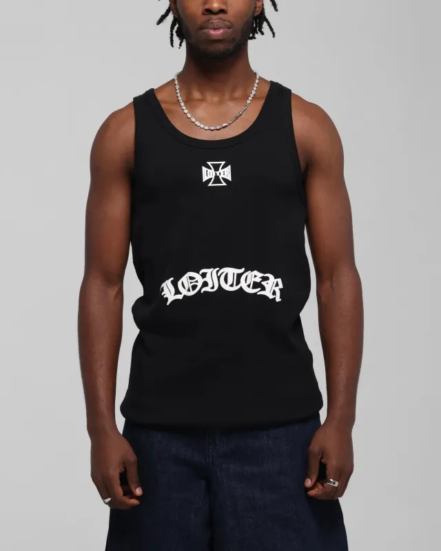 Loiter Gothic Tank Black sold by Culture Kings