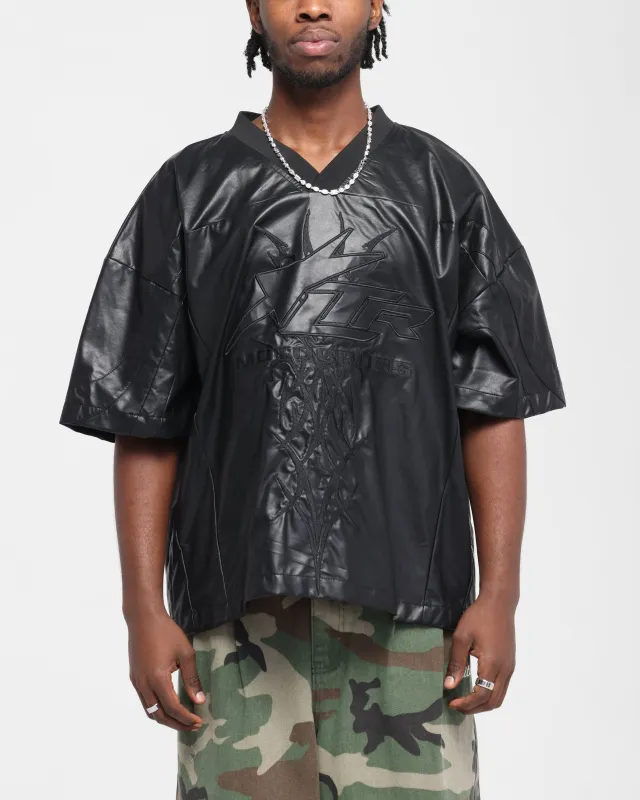 Loiter Vegan Leather Football Top Black sold by Culture Kings