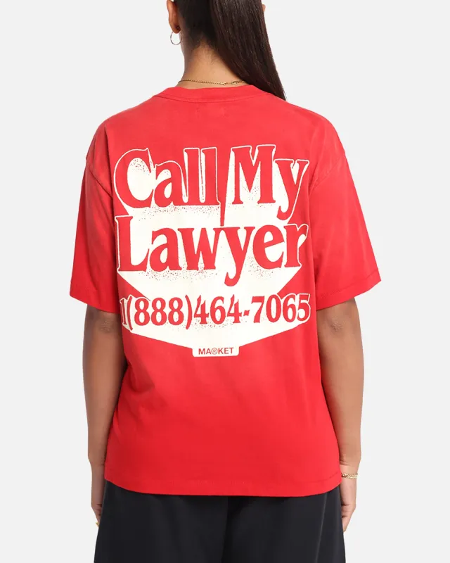 Market Call My Lawyer 3D T-Shirt Red made by Market