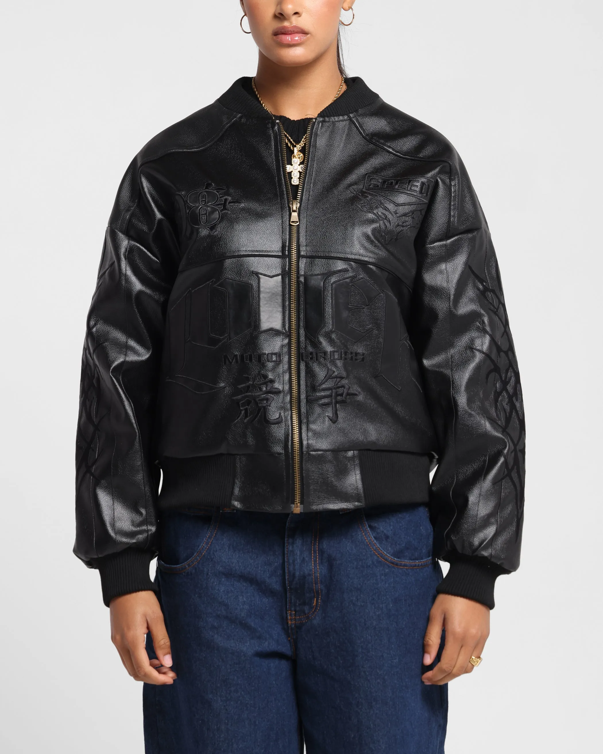 Loiter Tokyo Drift Vegan Leather Jacket Black sold by Culture Kings