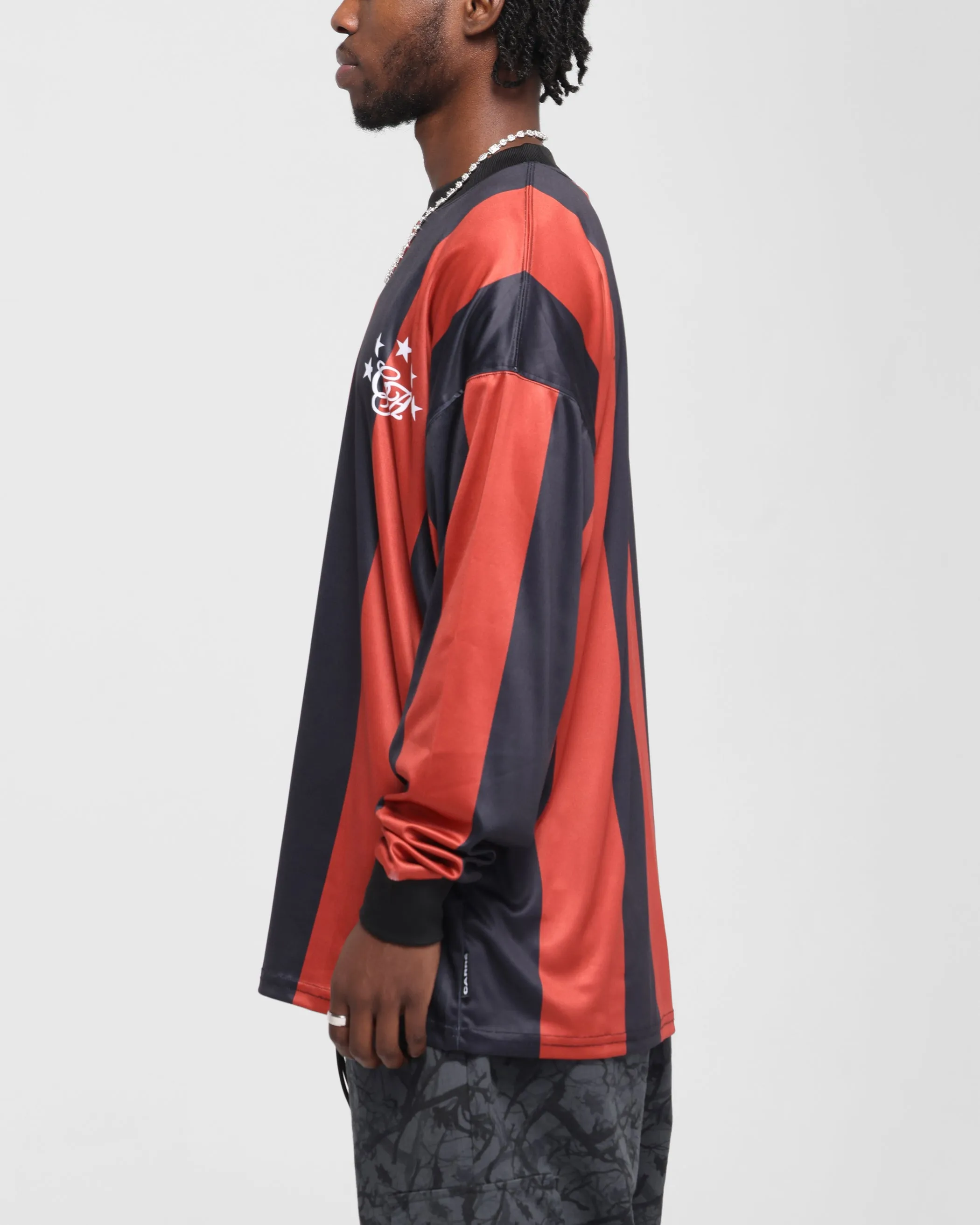 Carre Academy Oversized Long Sleeve T-Shirt Red/Black sold by Culture Kings product image thumbnail 5