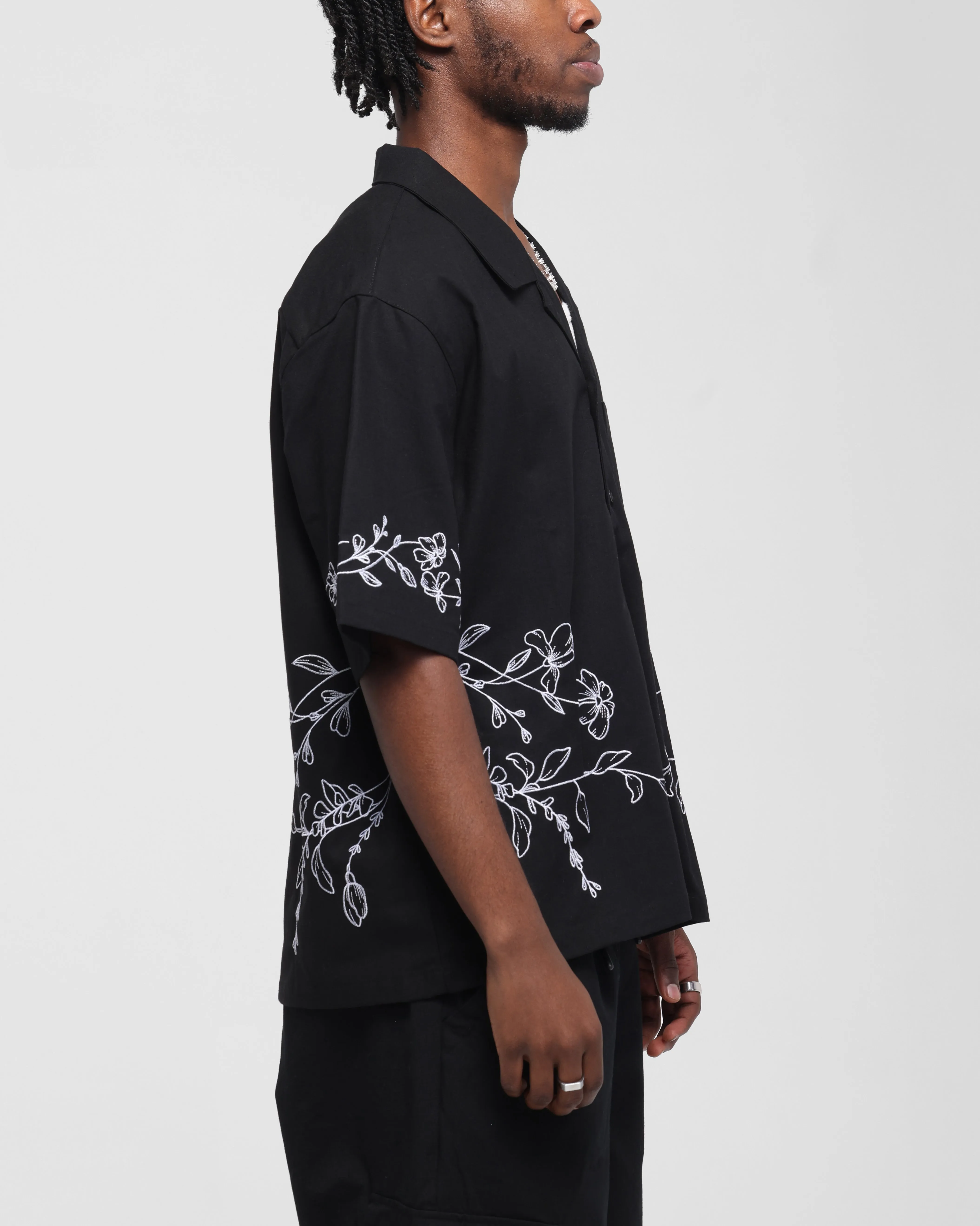 Carre Botanica Button Up Shirt Black sold by Culture Kings product image thumbnail 2