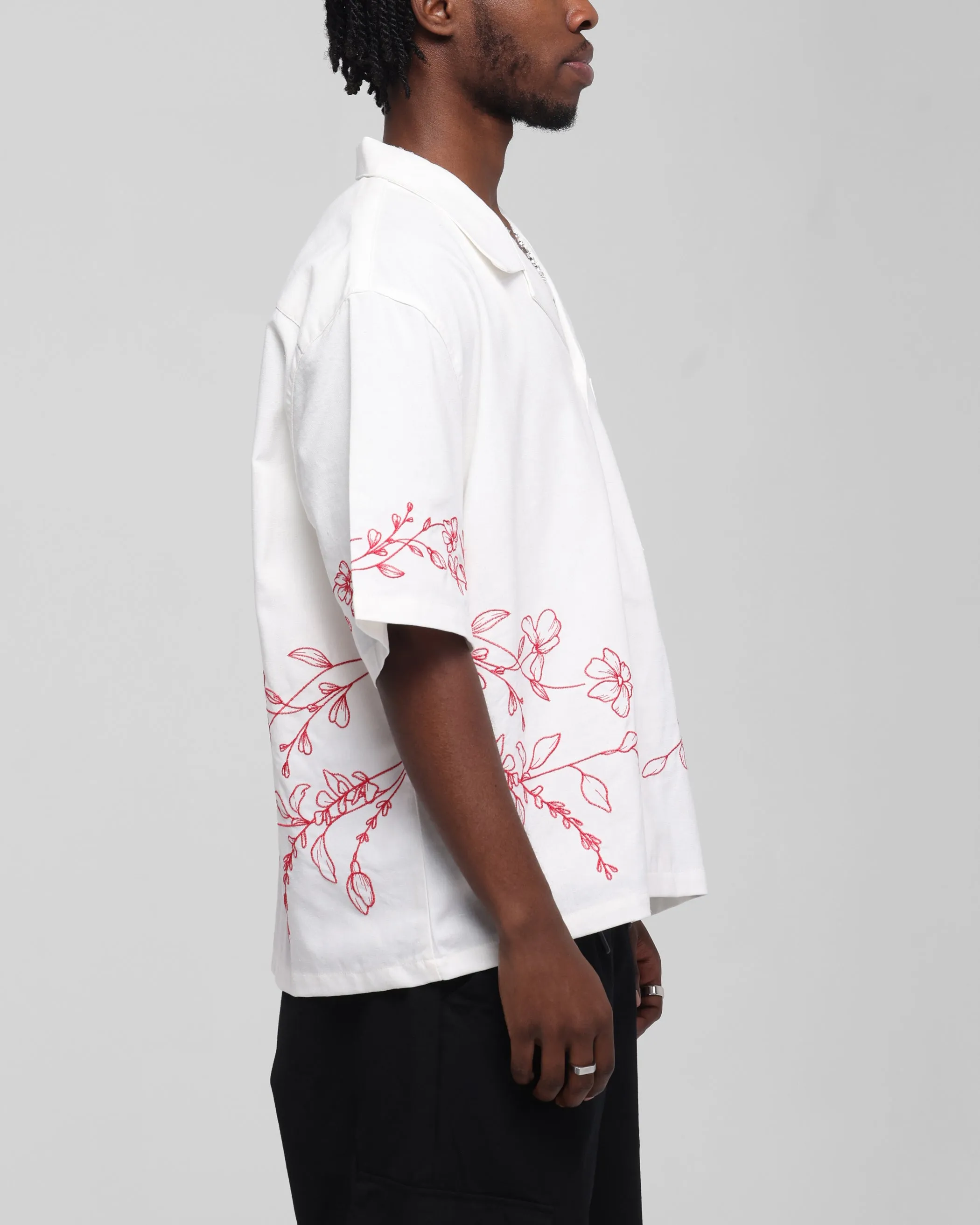 Carre Botanica Button Up Shirt Off White sold by Culture Kings product image thumbnail 5