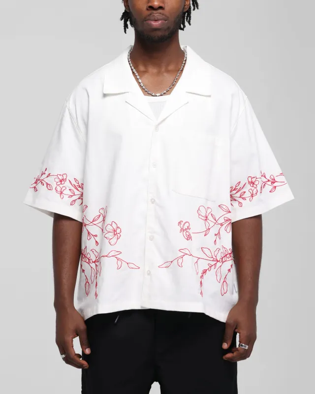Carre Botanica Button Up Shirt Off White sold by Culture Kings
