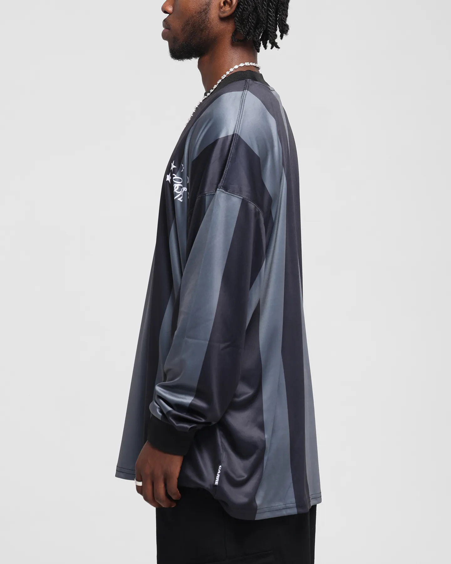 Carre Academy Oversized Long Sleeve T-Shirt Black/Grey sold by Culture Kings product image thumbnail 5