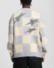 Loiter Checker Knit Sweater Grey/Off White sold by Culture Kings
