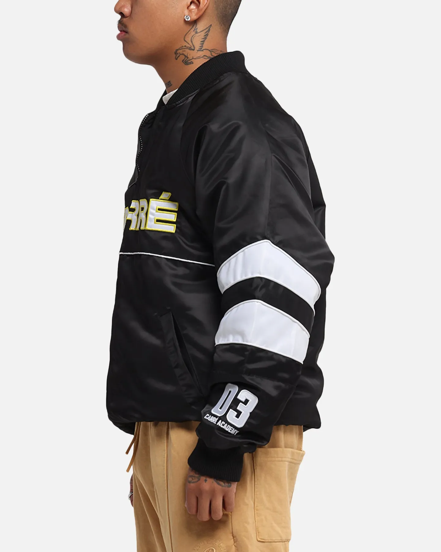 Carre Rally Panelled Bomber Jacket Black sold by Culture Kings product image thumbnail 5