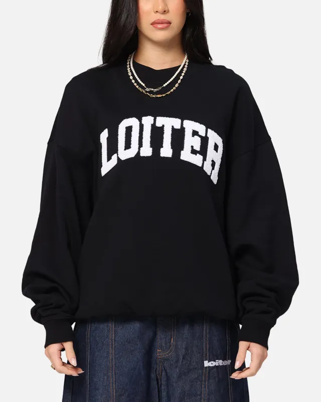 Loiter Arch Premium Crewneck Black sold by Culture Kings