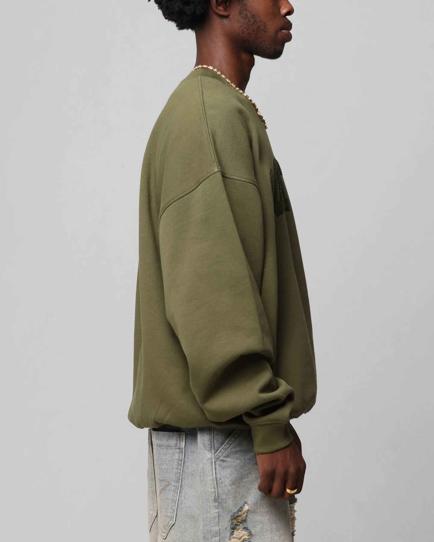 Loiter Arch Premium Crewneck Khaki sold by Culture Kings product image thumbnail 4