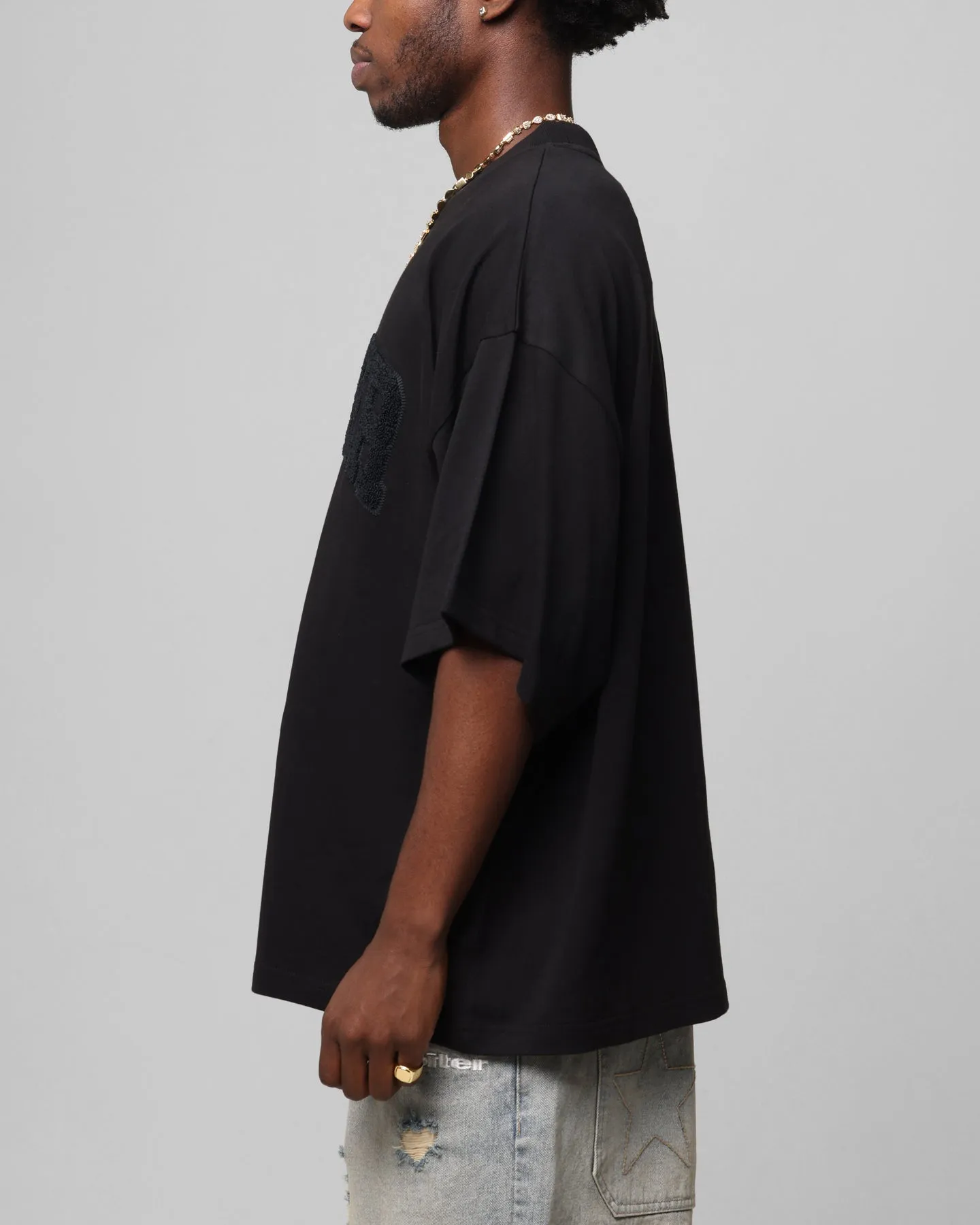 Loiter Arch Premium Boxy T-Shirt Black sold by Culture Kings product image thumbnail 5