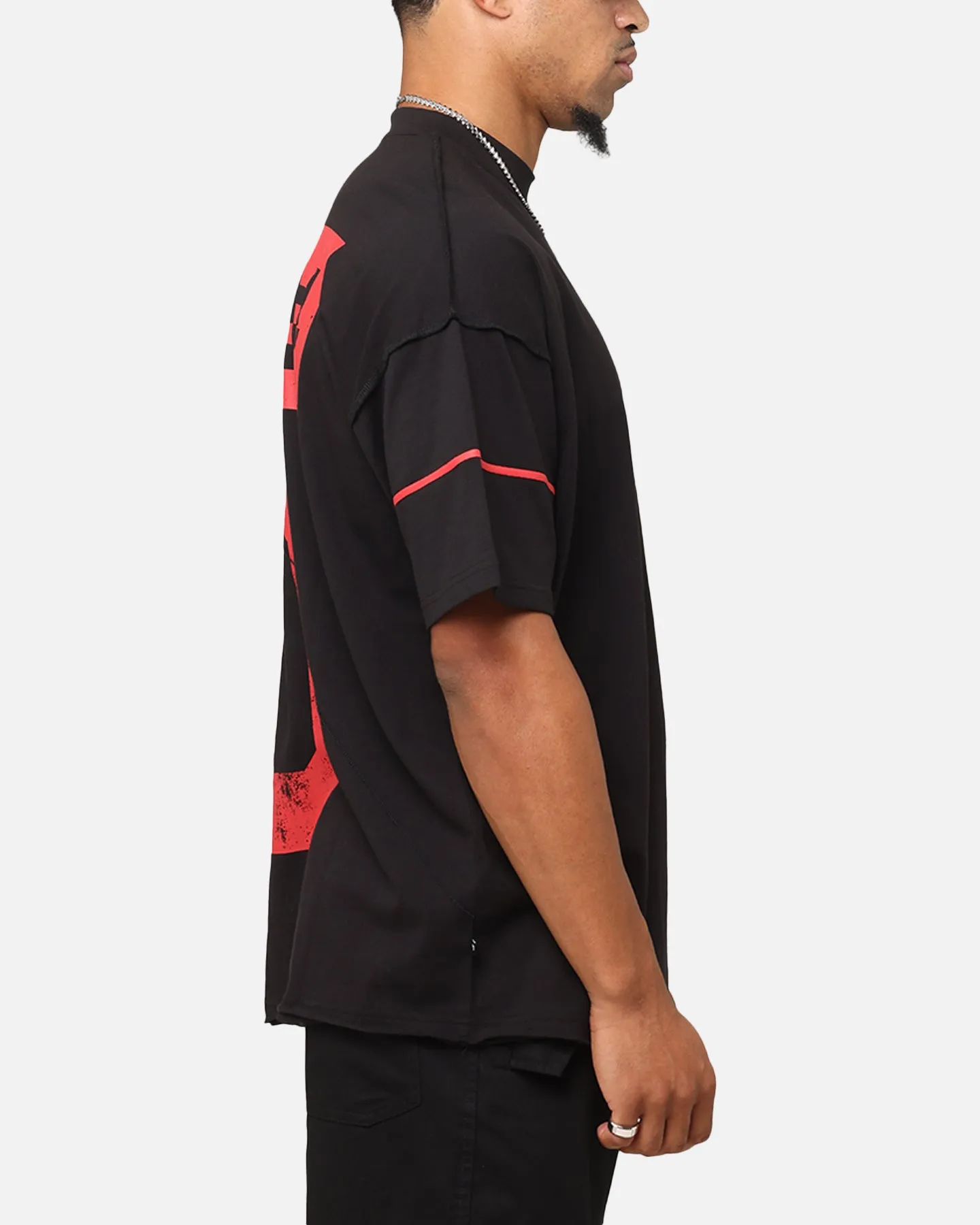 The Anti Order Azero Non Seam Oversized T-Shirt Black/Red sold by Culture Kings product image thumbnail 5