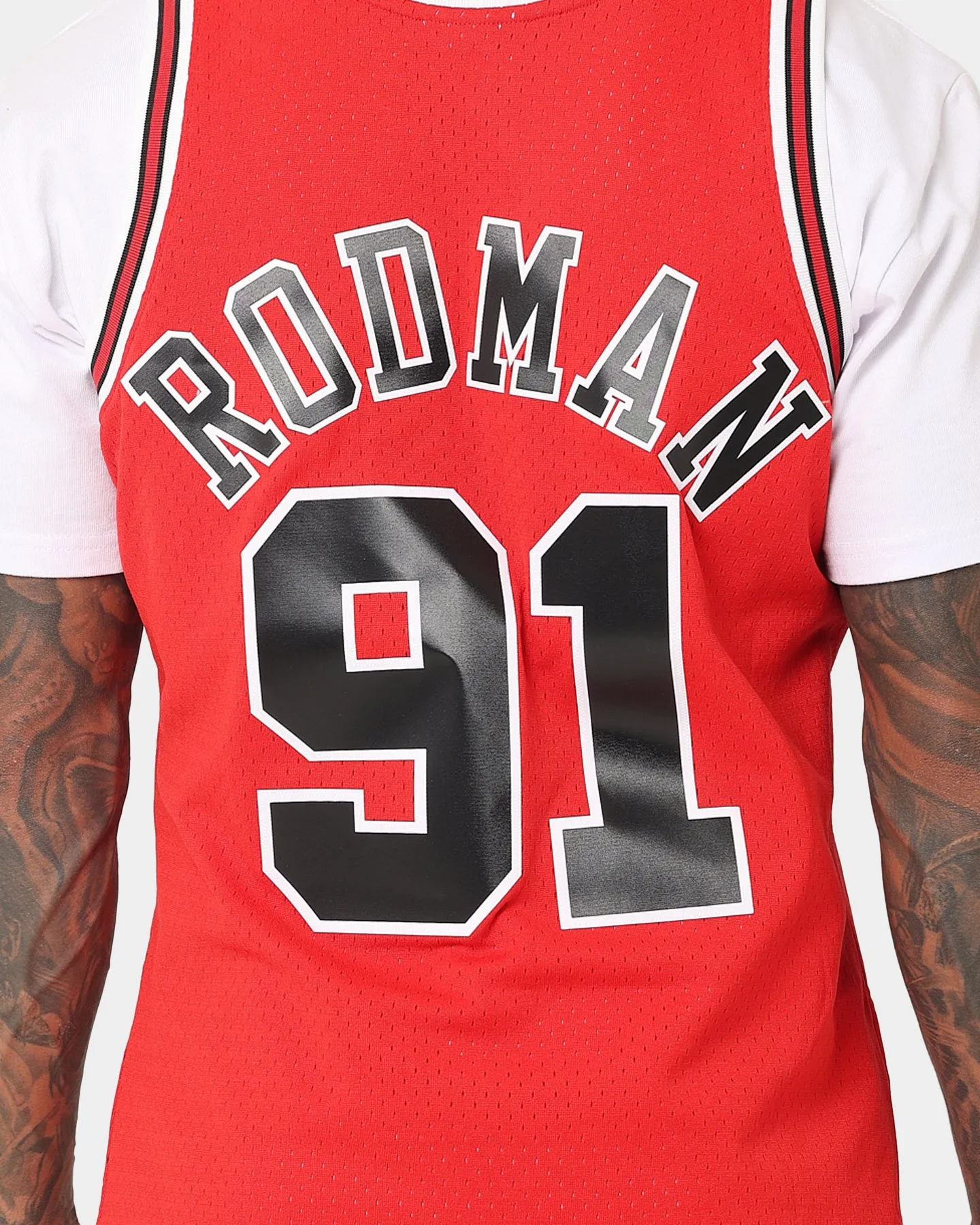 Mitchell & Ness Chicago Bulls Dennis Rodman '97-'98 #91 Swingman Jersey Red sold by Culture Kings product image thumbnail 5