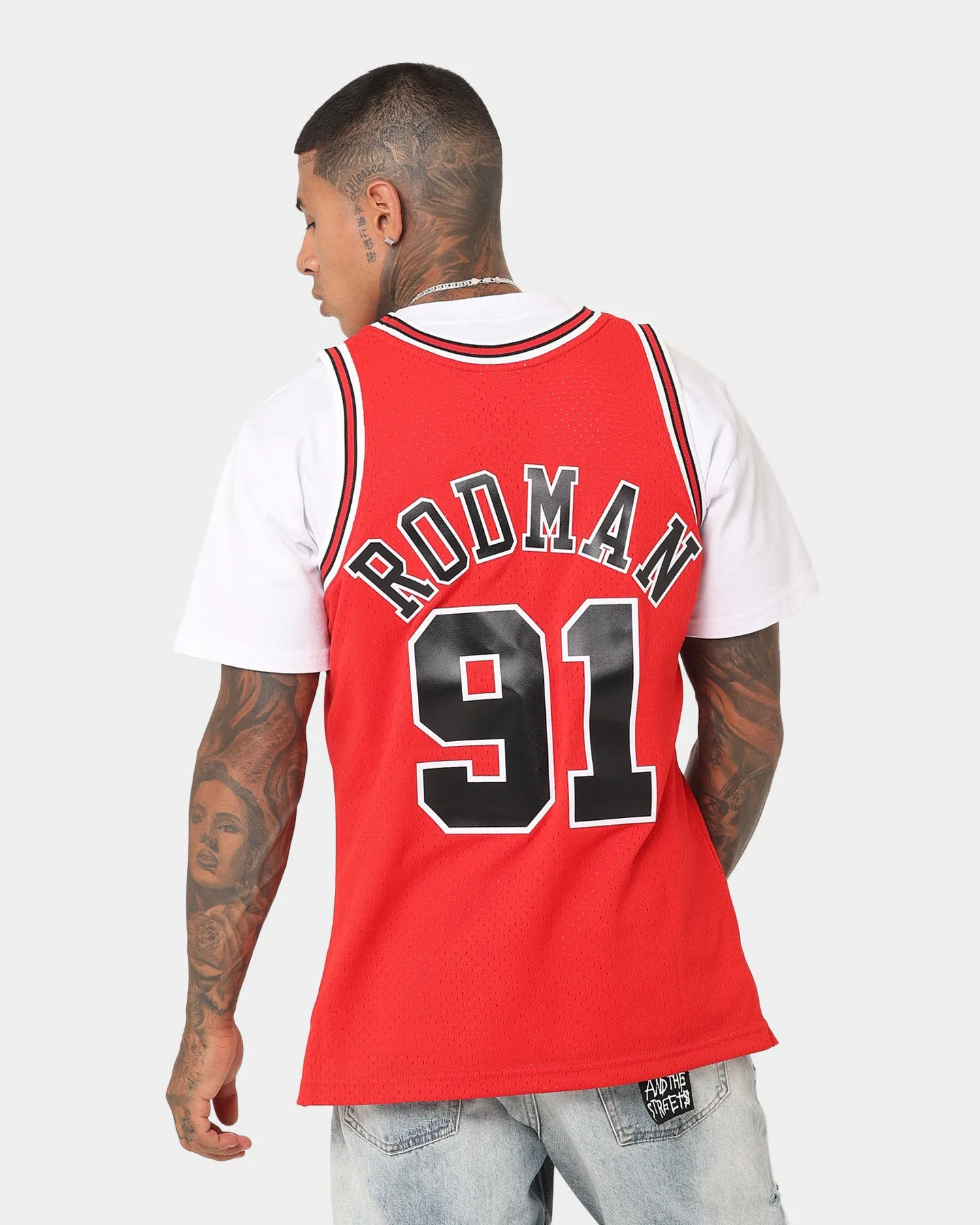 Mitchell & Ness Chicago Bulls Dennis Rodman '97-'98 #91 Swingman Jersey Red sold by Culture Kings product image thumbnail 2