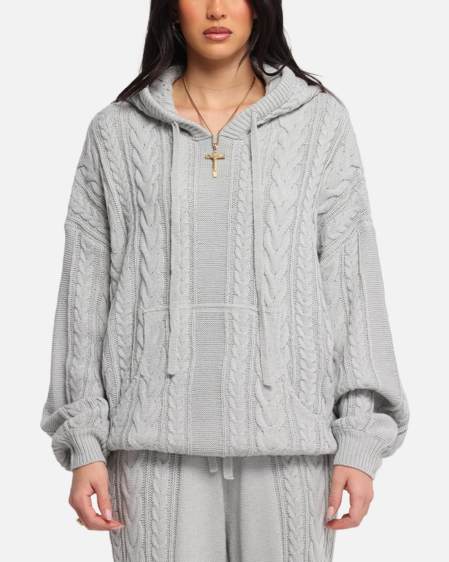 XXIII Lakes Knitted Hoodie Grey sold by Culture Kings