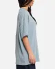 XXIII Rib Knit T-Shirt Blue Marle sold by Culture Kings