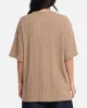 XXIII Rib Knit T-Shirt Tan Marle sold by Culture Kings
