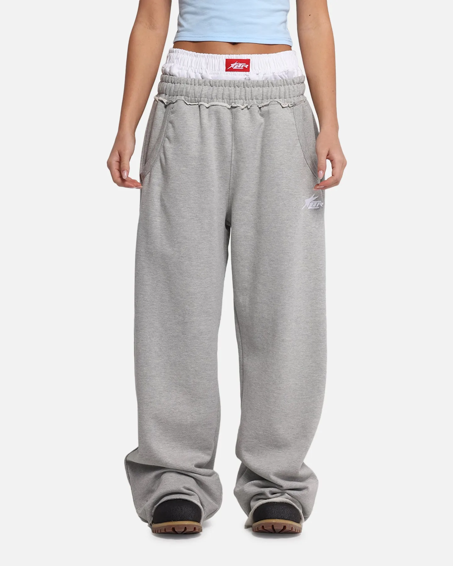 Loiter Layered Track Pants Grey sold by Culture Kings