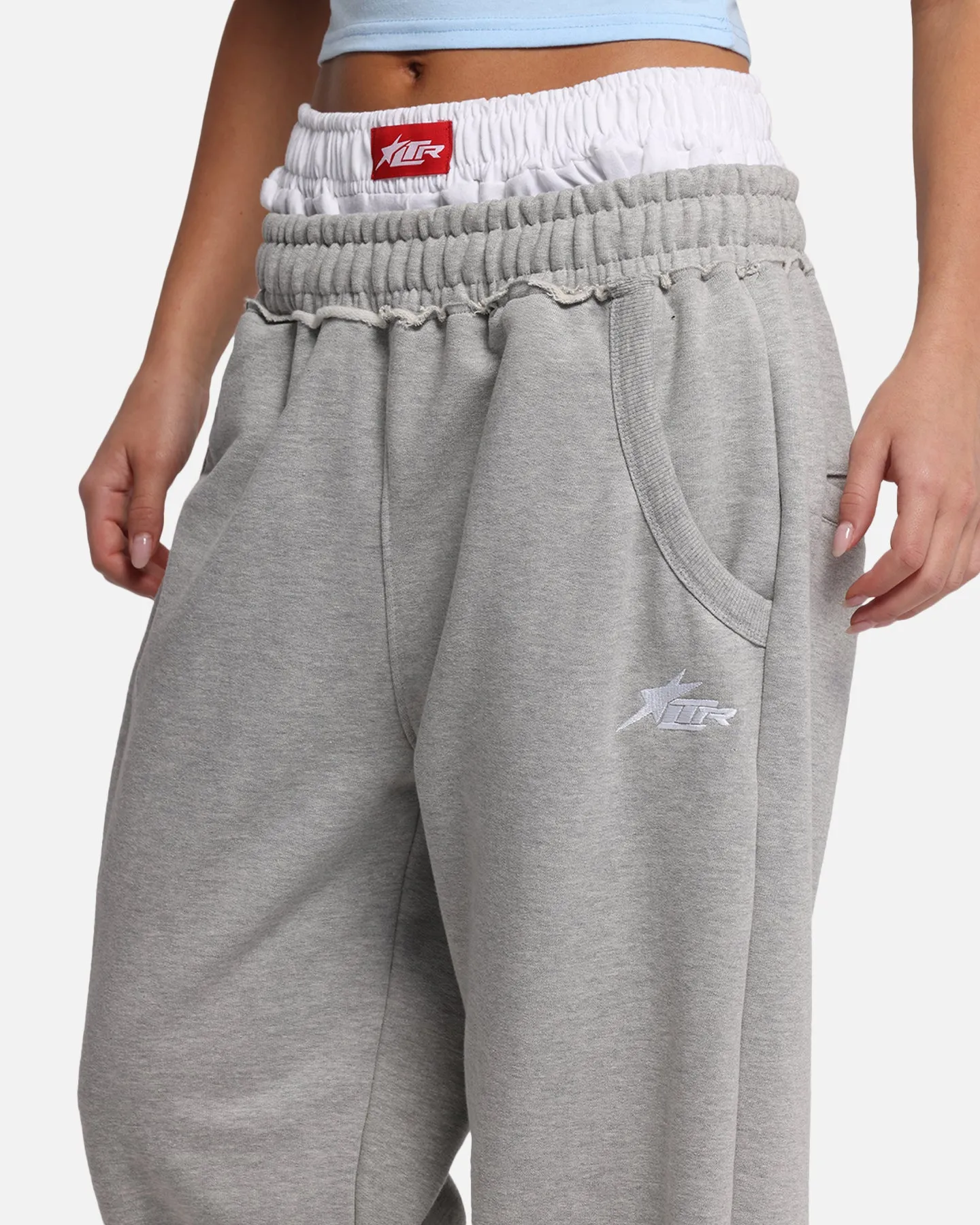 Loiter Layered Track Pants Grey sold by Culture Kings product image thumbnail 3