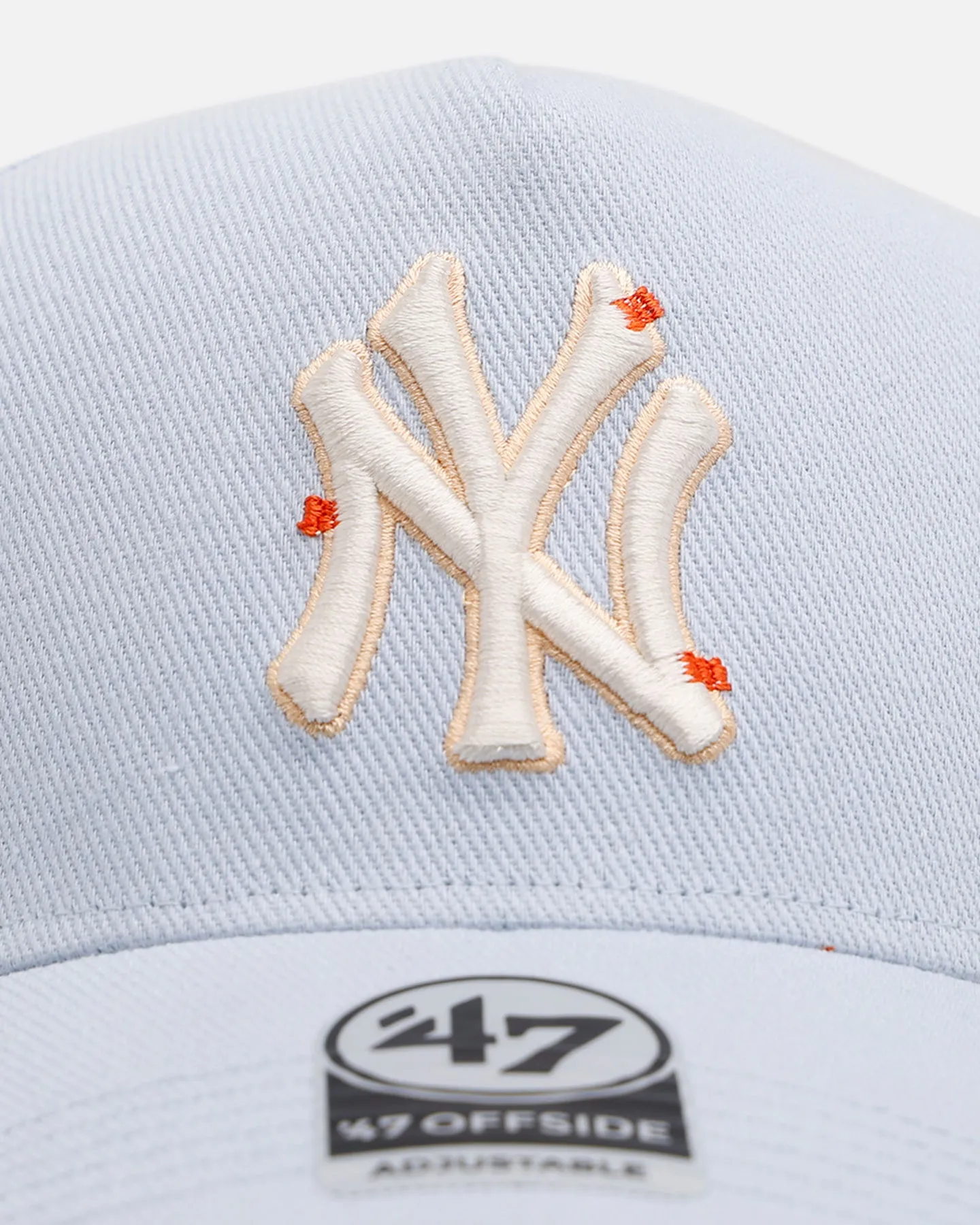 47 Brand New York Yankees 'Overstitch' 47 Offside Snapback Light Blue sold by Culture Kings product image thumbnail 5