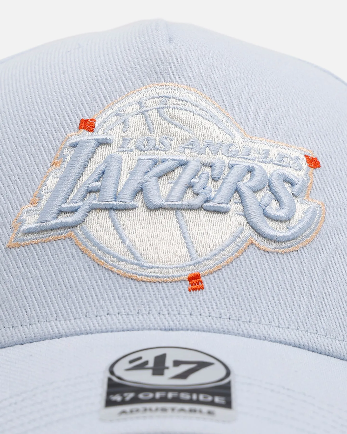 47 Brand Los Angeles Lakers 'Overstitch' 47 Offside Snapback Light Blue sold by Culture Kings product image thumbnail 5