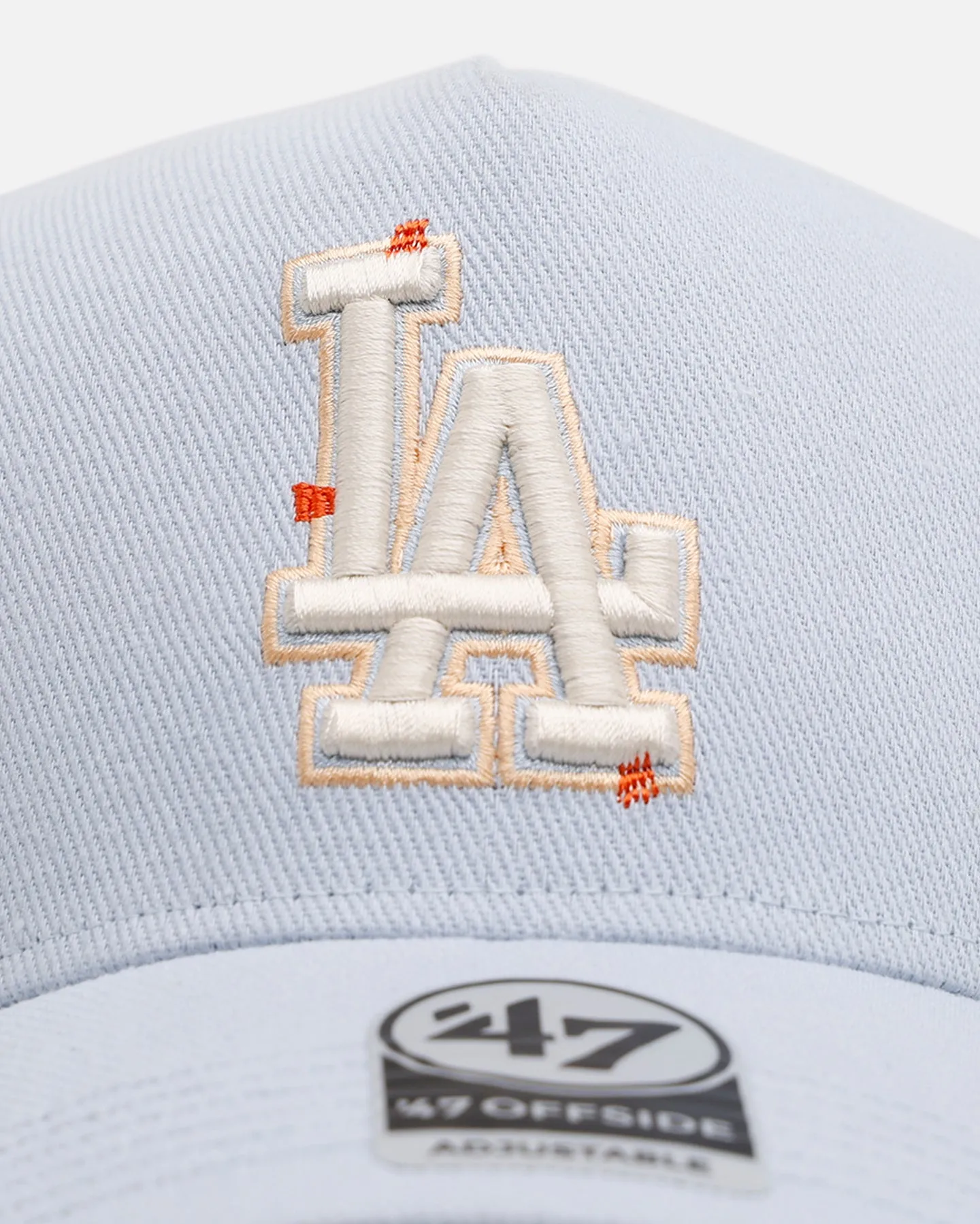 47 Brand Los Angeles Dodgers 'Overstitch' 47 Offside Snapback Light Blue sold by Culture Kings product image thumbnail 5