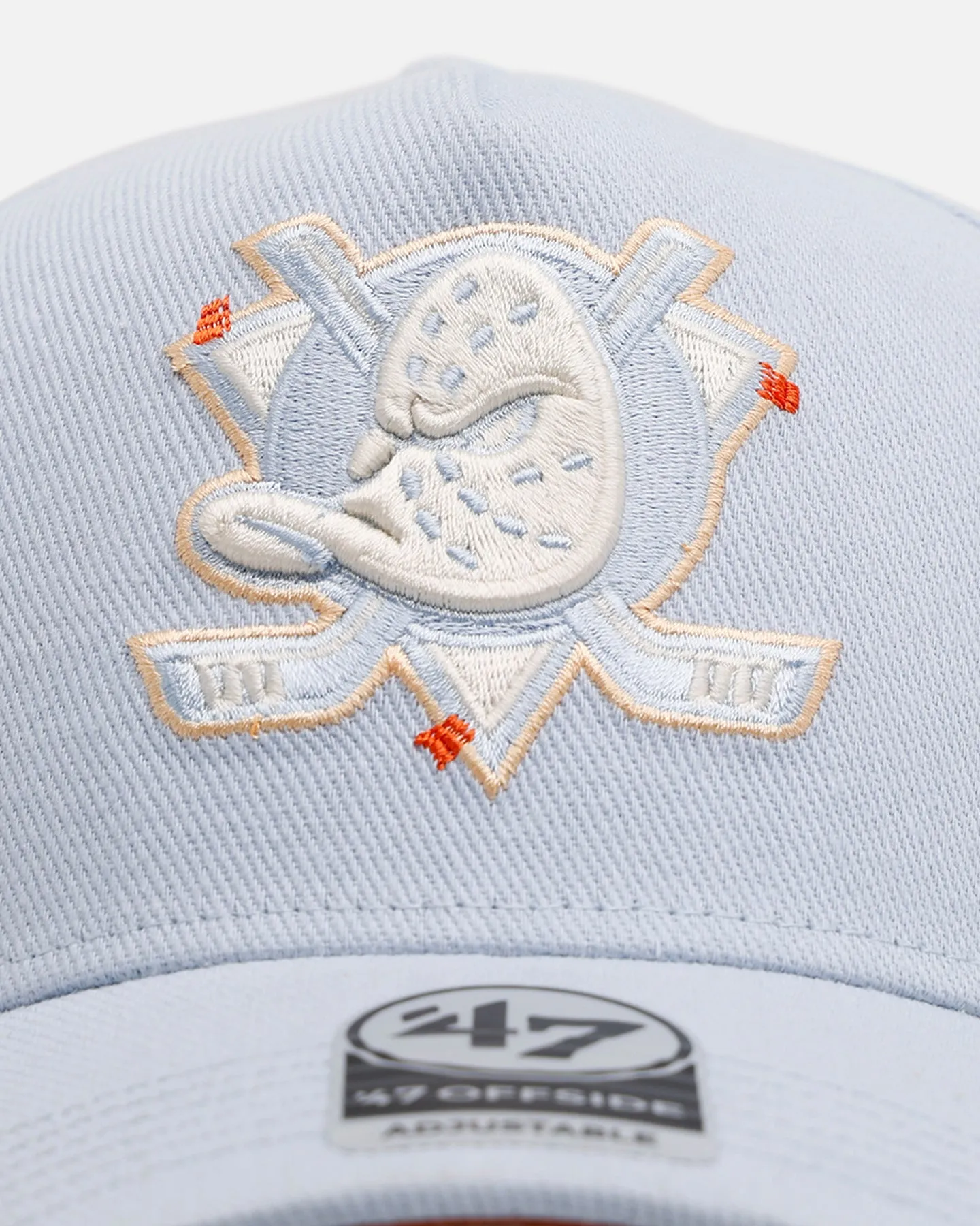 47 Brand Anaheim Ducks 'Overstitch' 47 Offside Snapback Light Blue sold by Culture Kings product image thumbnail 5