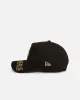 New Era Los Angeles Dodgers 'Washed Black Gothic Script' 9FORTY A-Frame Snapback Black sold by Culture Kings