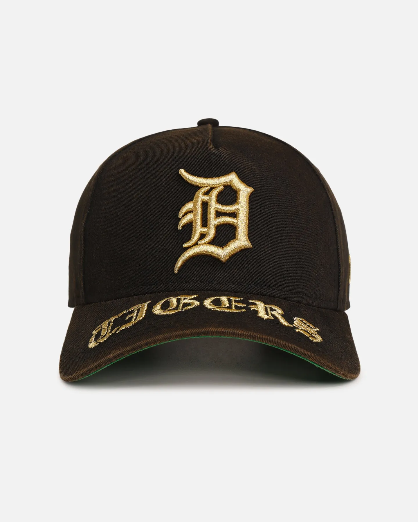 New Era Detroit Tigers 'Washed Black Gothic Script' 9FORTY A-Frame Snapback Black sold by Culture Kings