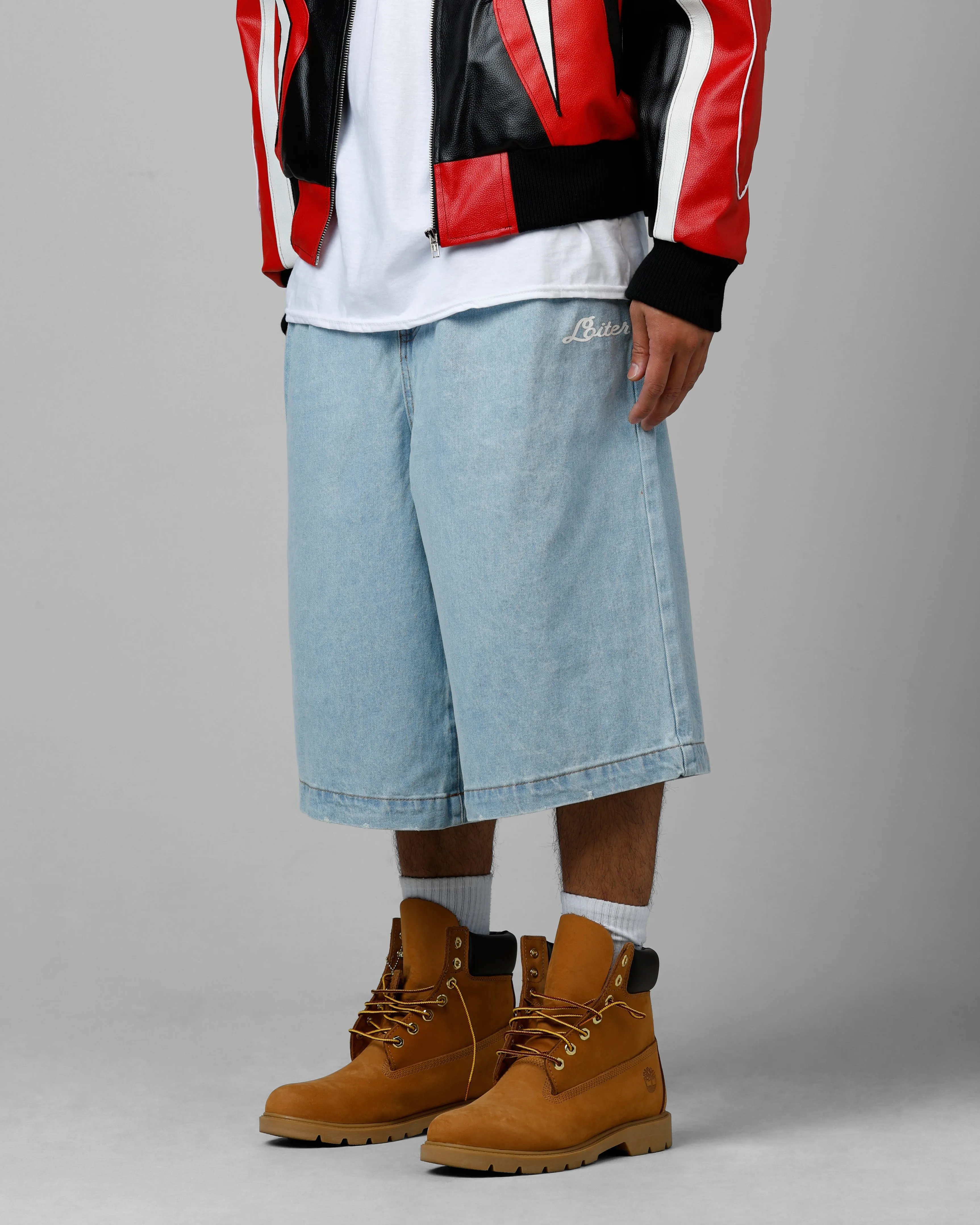 Loiter 3 Quarter Shorts Light Wash sold by Culture Kings product image thumbnail 4