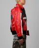 Loiter Racer Vegan Leather Jacket Red/Black sold by Culture Kings