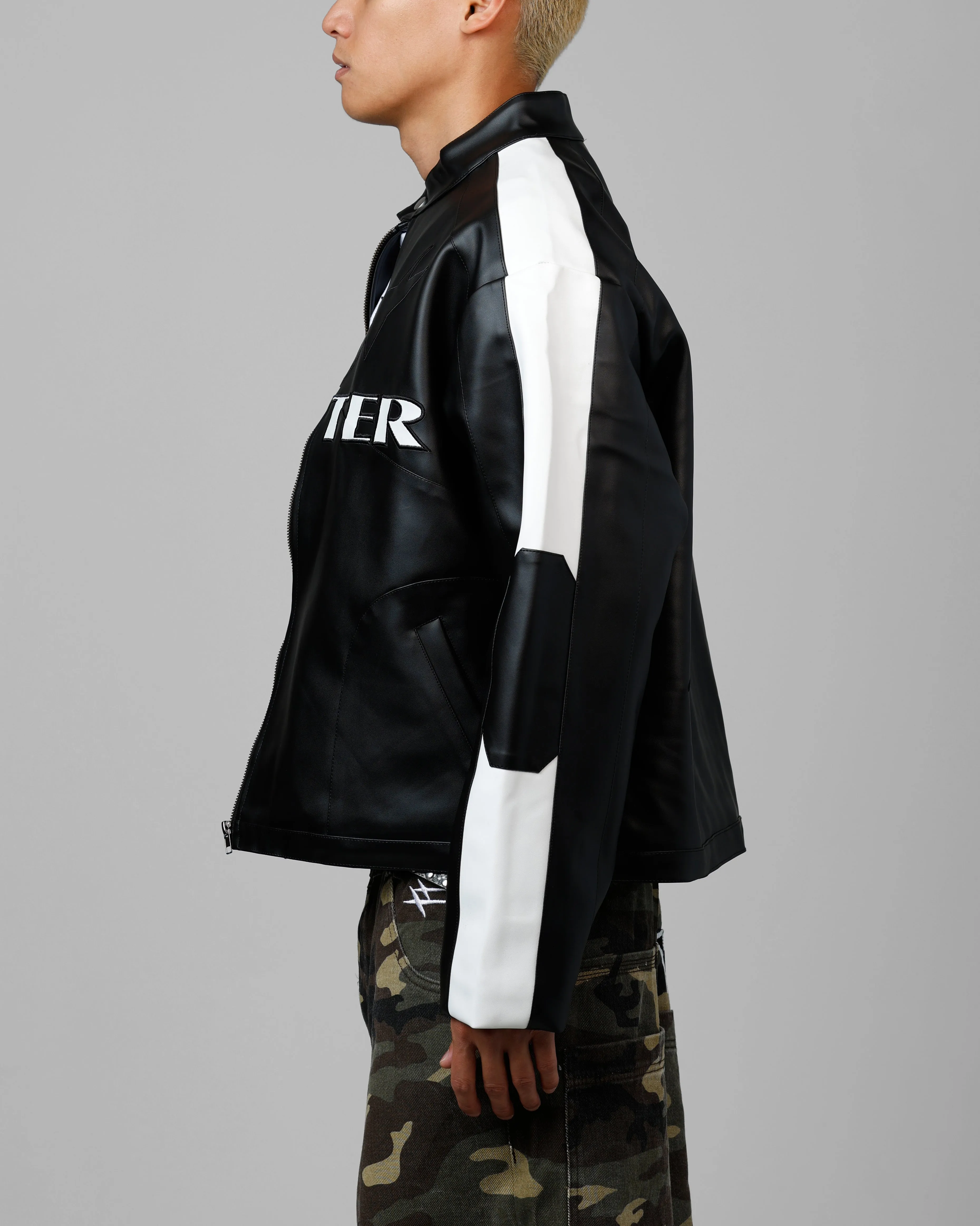 Loiter Engine Vegan Leather Jacket Black sold by Culture Kings product image thumbnail 5