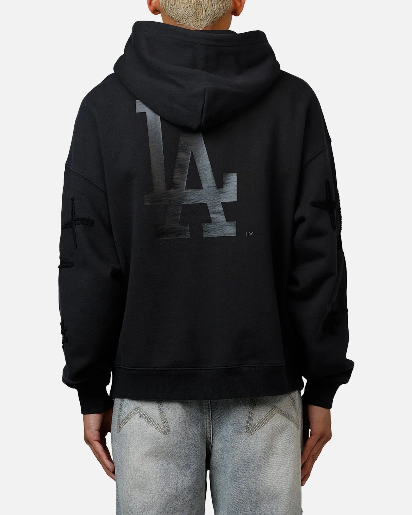 Mitchell & Ness Los Angeles Dodgers 'Starburst' Hoodie Faded Black sold by Culture Kings